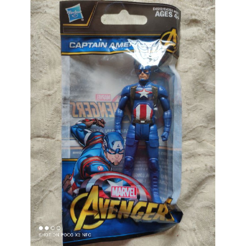 Bộ 4 mô hình Siêu nhân Avenger Captain America Hulk Thor Iron Man chính hãng Hasbro
