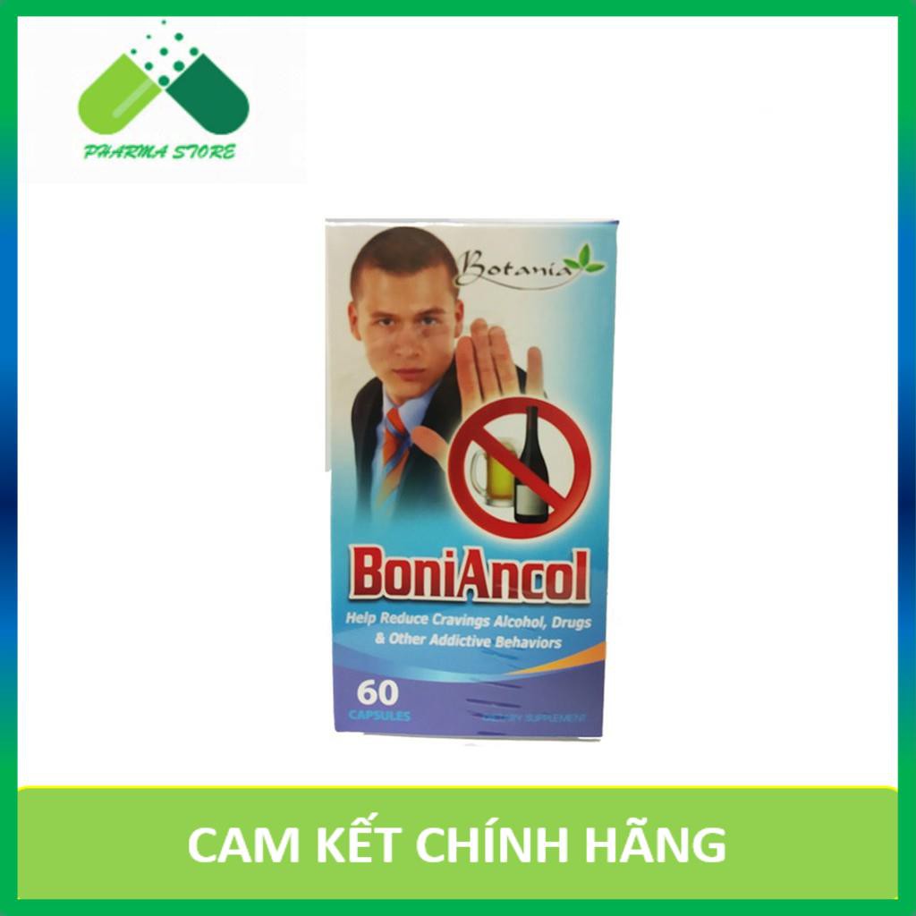 ! Viên Uống BoniAncol - Giải Pháp Cho Người Cai Rượu Bia - Hộp 60 Viên