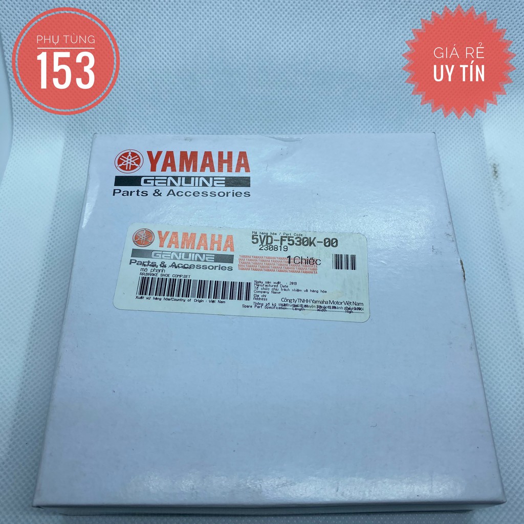 Bố thắng , má phanh đùm xe SIRIUS/NOUVO (HÃNG YAMAHA) - Bố ĐÙM YAMAHA - PHỤ TÙNG 153