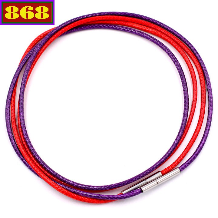 Combo 2 dây vòng cổ cao su đỏ tím DCSOI1