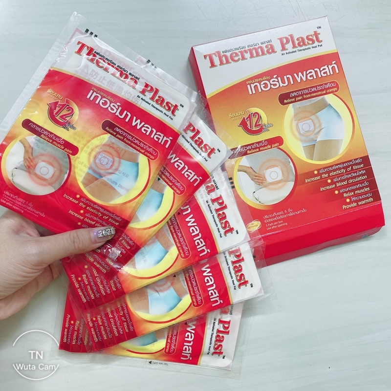 01 HỘP MIẾNG DÁN THẢO DƯỢC GIẢM ĐAU BỤNG KINH - GIẢM ĐAU NHỨC #THERMA #PLAST