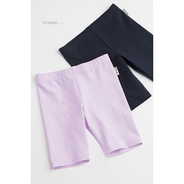 Quần legging đùi lửng cho bé gái mùa hè thoáng mát Pisaro Kids