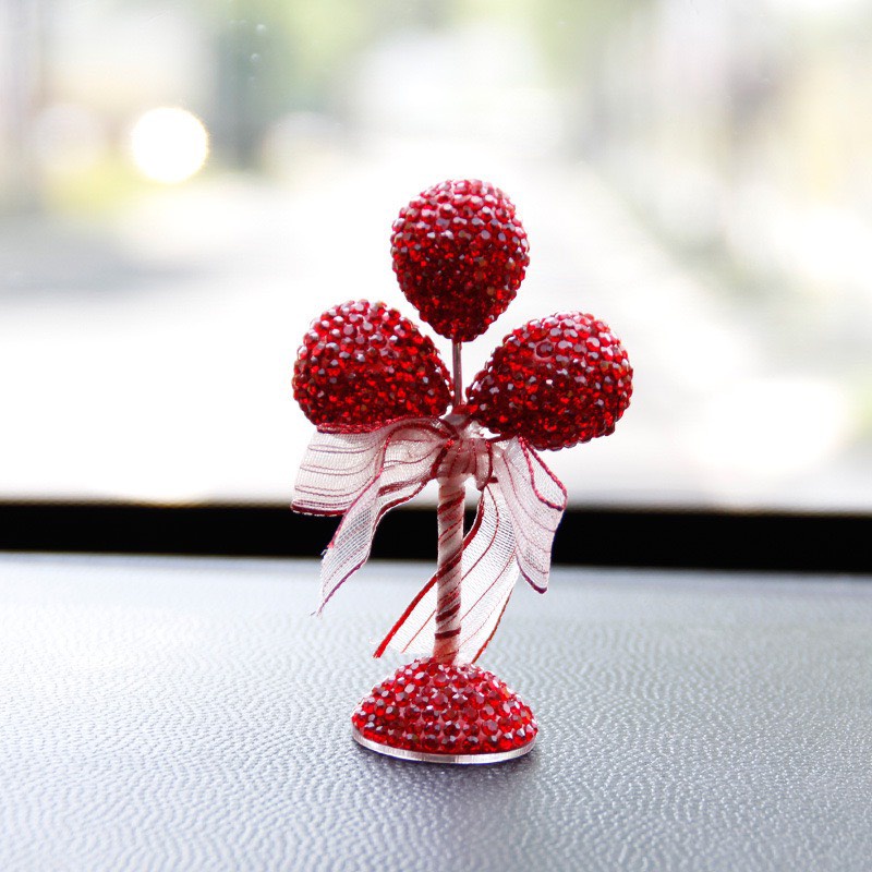 Cây bóng đính đá decor Taplo xe ô tô - Cây bóng trang trí ô tô