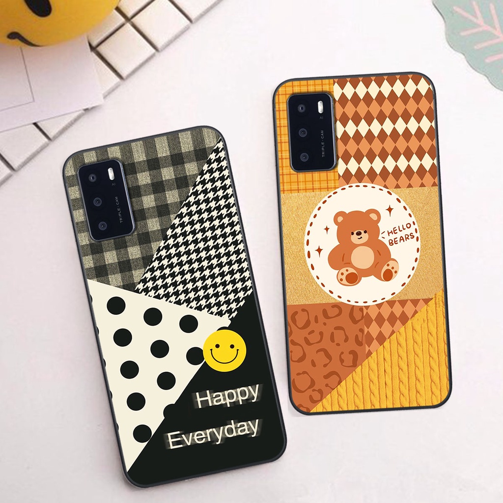 Ốp lưng Oppo A16 happy day, gấu bear dễ thương - BỀN - ĐẸP -BAO GIÁ TOÀN THỊ TRƯỜNG