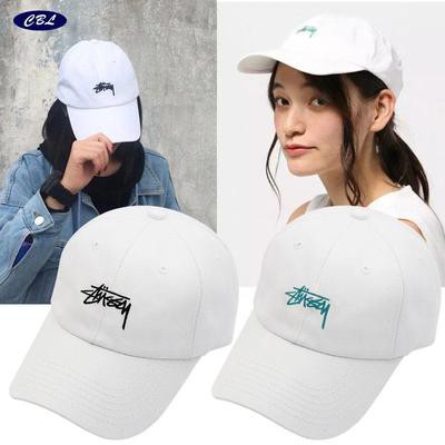 STUSSY classic letter embroidery LOGO summer curved brim hat cap baseball cap