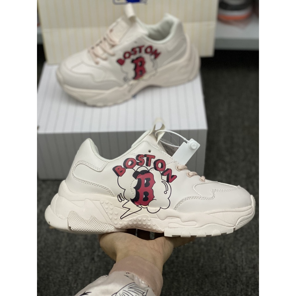 Giày Boston chữ in 3D bản đẹp, Giày MLB Boston LA NY tăng chiều cao nam nữ bản đẹp đế tách chuẩn | BigBuy360 - bigbuy360.vn
