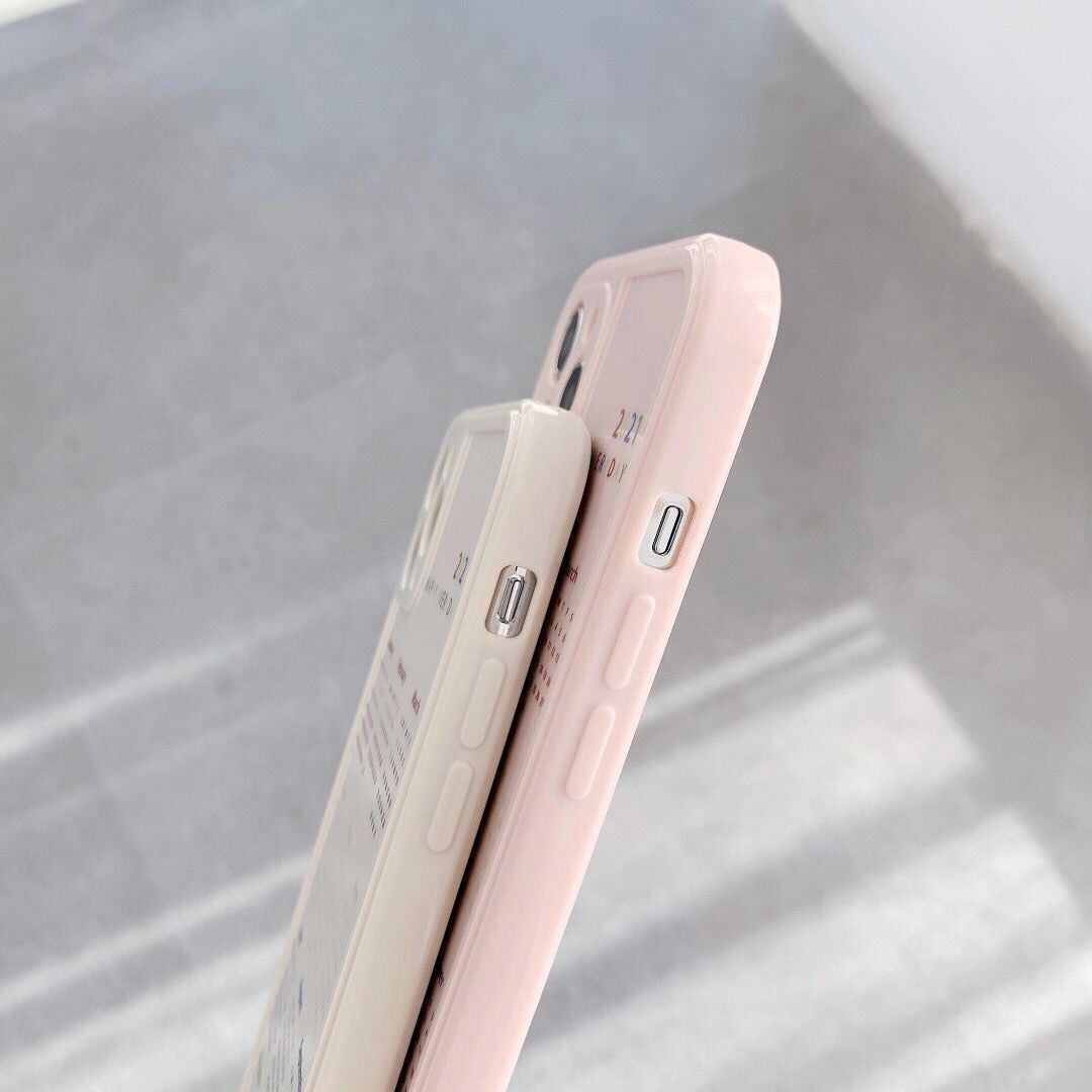 Ốp điện thoại TPU mềm in hình lịch 2021 3D bảo vệ camera cho iPhone 12pro max/mini 11Pro Max X XS Max XR SE 2020 7 8 + | BigBuy360 - bigbuy360.vn