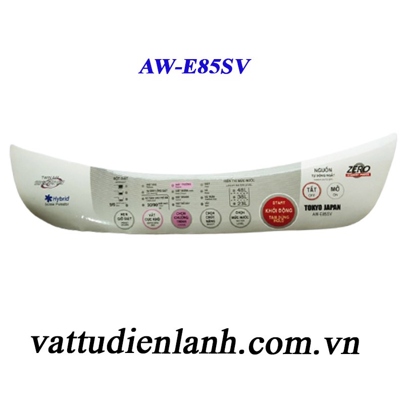 TEM DECAN DÁN MÁY GIẶT Mặt phím số Bảng điều khiển - dùng cho Toshiba các model