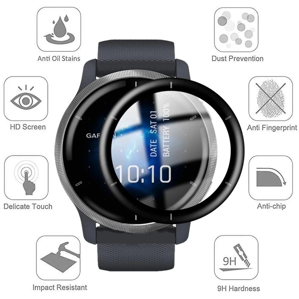 Miếng dán bảo vệ bề mặt đồng hồ thông minh JANSIN thích hợp cho Garmin Venu 2 Plus Venu 2 2S