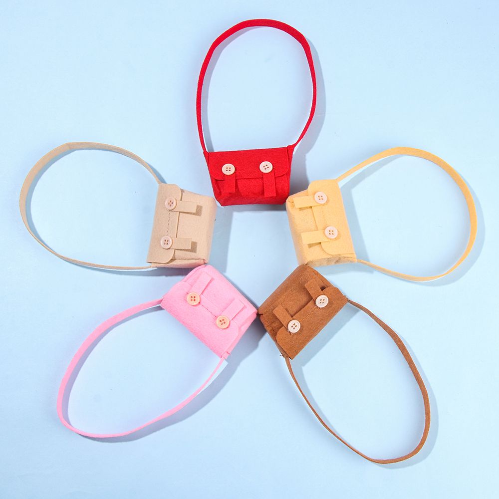 Túi đeo vai nhiều màu tùy chọn dùng trang trí nhà / làm quà tặng cho búp bê nhồi bông 30cm