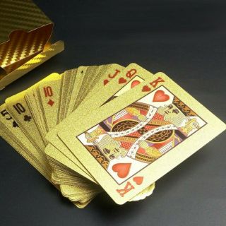 Bộ bài nhựa vàng