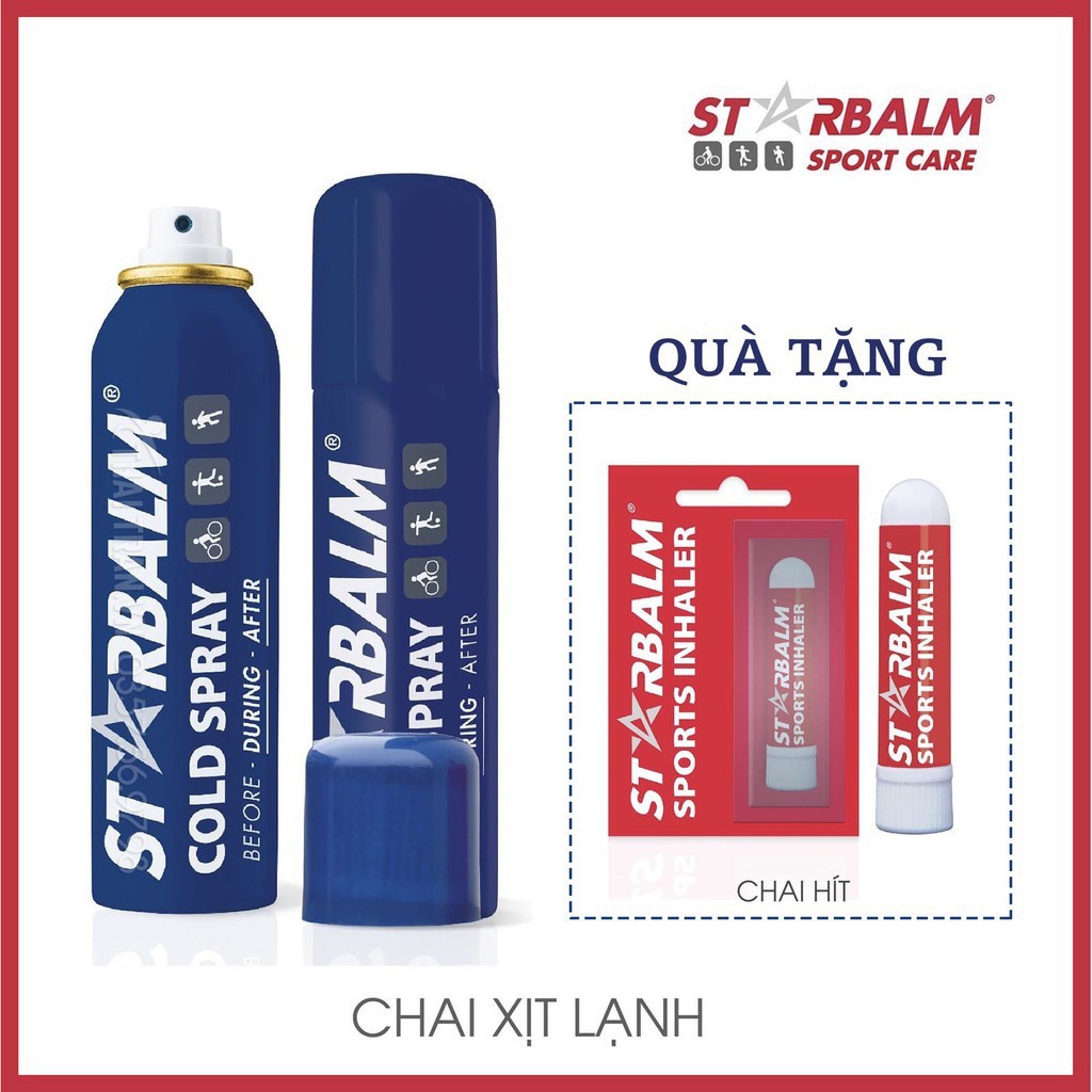 Chai Xịt Lạnh STARBALM 150ml Cold Spray, Xử Lý Nhanh Chấn Thương, Tan Nhanh Bầm, Sưng, Rút Ngắn Thời Gian Phục Hồi