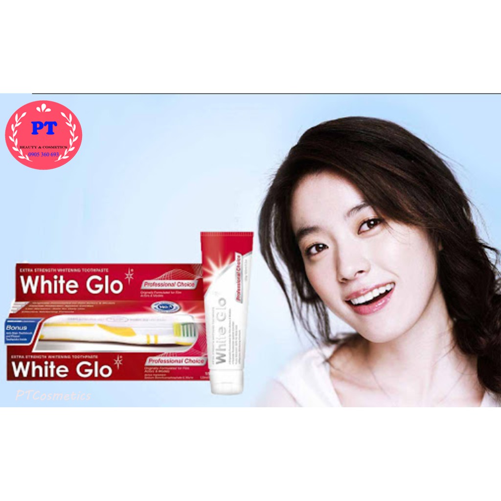 [Có Tem Nhãn] Kem Đánh Răng Làm Trắng Răng White Glo 150g Chính Hãng