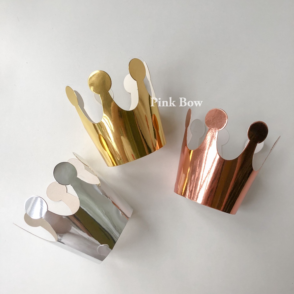 Nón sinh nhật giấy có dây đeo đủ kiểu CARO / CHẤM BI / SỌC / TRƠN đủ màu Pastel Hàn Quốc