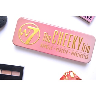 Phấn má hồng-tạo khối w7 the cheeky trio