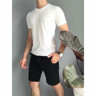 Quần Đùi nam. Vải nhập. Màu đen