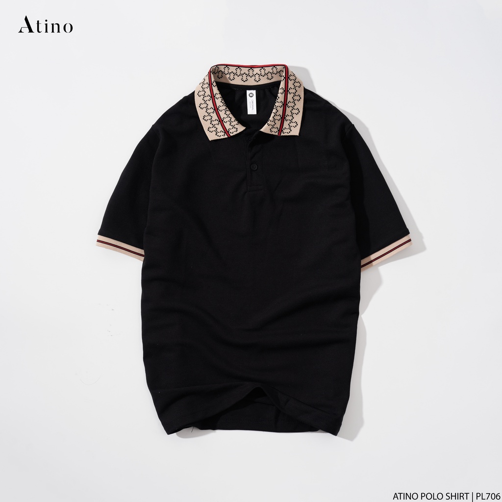 Áo Polo Nam ATINO vải cá sấu Cotton thoáng mát trẻ trung chuẩn form regular PL706