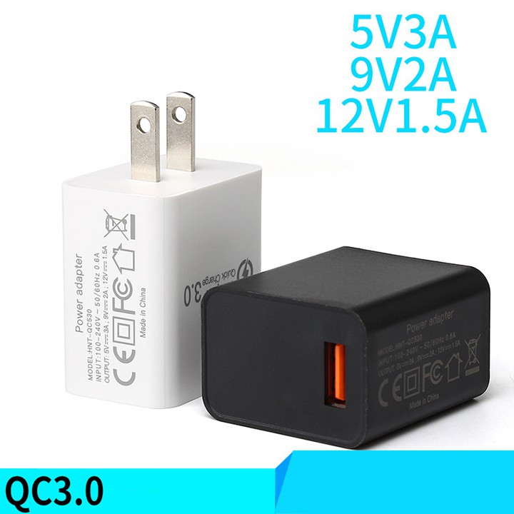 Sạc nhanh QC 3.0 cao cấp , tương thích với cả các thiết bị IOS , sạc nhanh với mức tối đa nhận dạng được