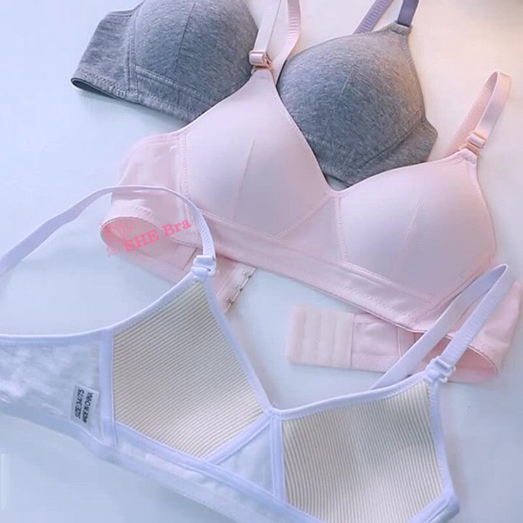 Áo Ngực Bralette Áo Lót Nữ Sinh Không Gọng Mút Vừa Phải Cotton Mềm Mại Form Ôm Ngực ALO05 | BigBuy360 - bigbuy360.vn
