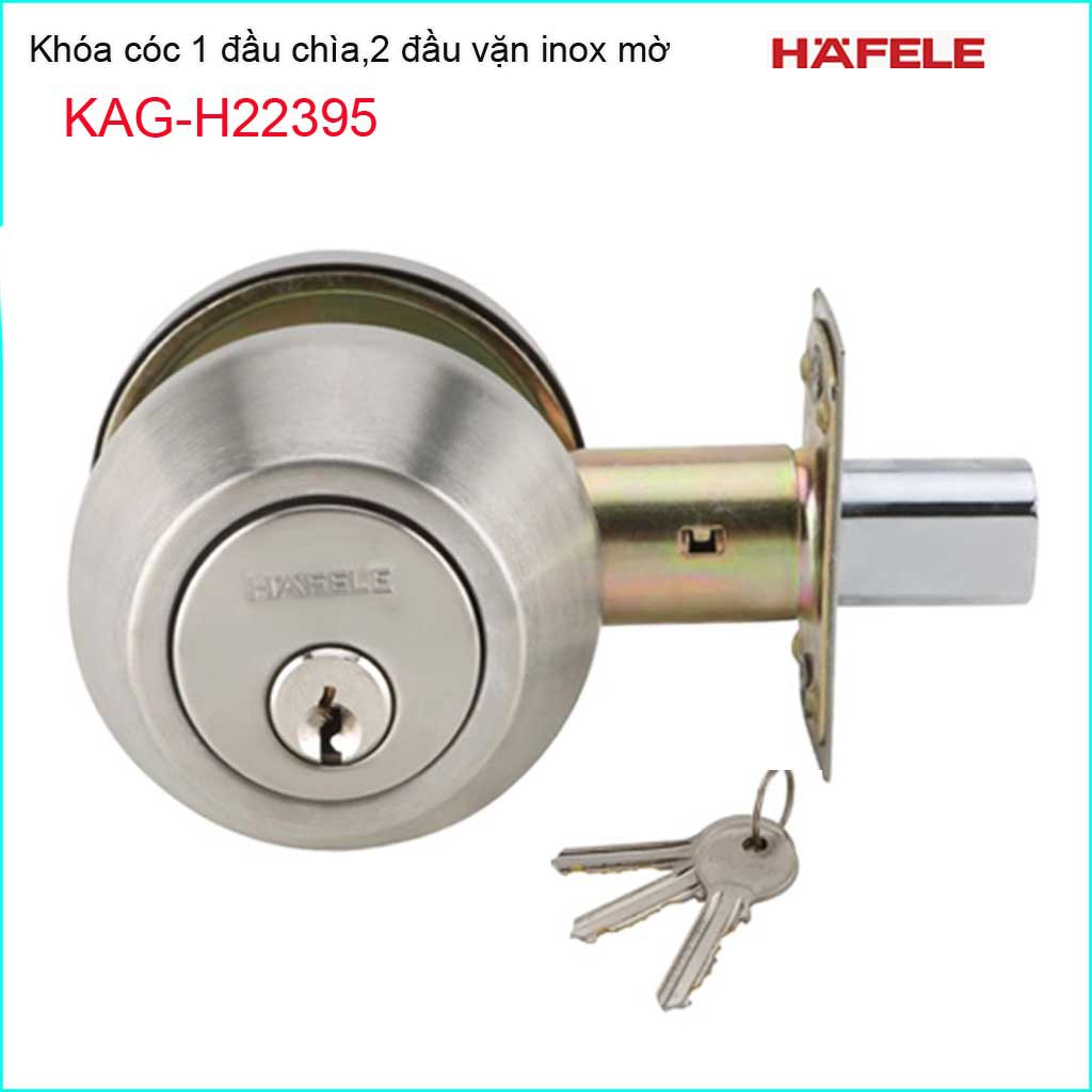 Khóa cửa phòng Hafele, khóa cóc, khóa cửa ban công Hafele KAG-H22395