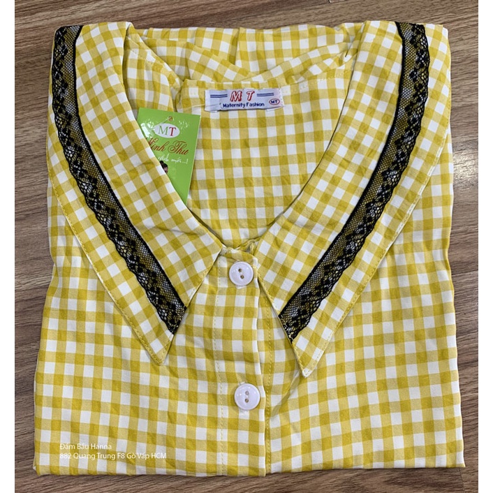 [SIZE 40-60KG] ÁO BẦU CÔNG SỞ  HANNA, SIZE NHỎ CHO BẦU NHỎ, VẢI MÁT MẶC MÙA HÈ, MỀM MẠI KHÔNG NHĂN, ĐI LÀM ĐI CHƠI ĐỀU P