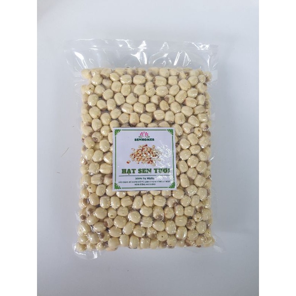 0.5KG Hạt Sen Tươi Tách Vỏ - Bỏ Tim -Bùi Vị Ngọt Thanh SENHOMES GROUP