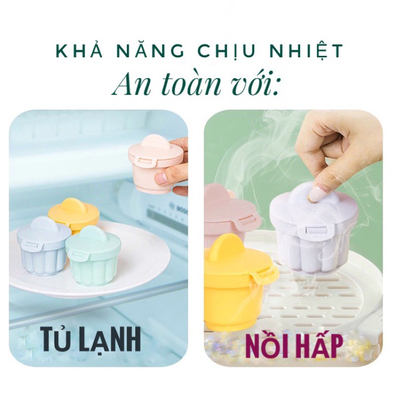 Bộ 4 khuôn hấp trứng, khuôn hấp bánh flan hình động vật xin xắn cho bé