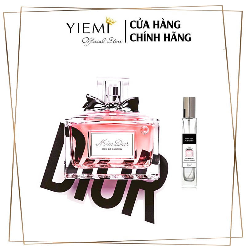 Nước hoa Miss Dior Absolutely Blooming. mang lại sự Sang trọng, Hiện đại, Quyến rũ. mẫu thử (5/10/20ml)