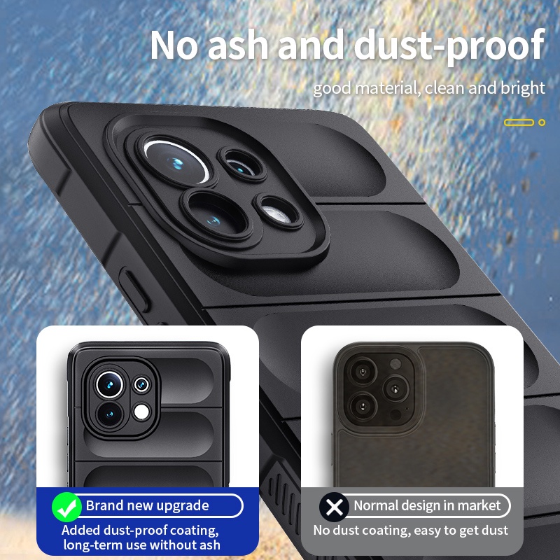 Ốp điện thoại Lenuo bằng silicone mềm chống sốc cho Xiaomi 11T Pro