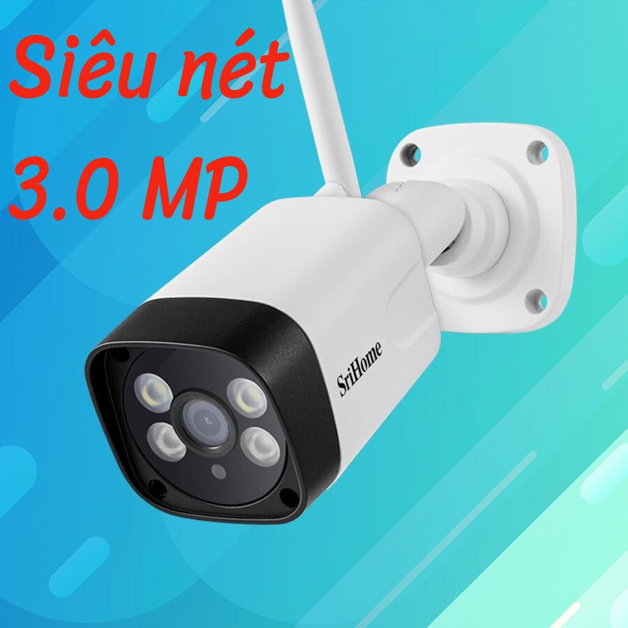 [Mã 267ELSALE hoàn 7% đơn 300K] Camera Srihome SH035 Siêu Nét 3.0MP | WebRaoVat - webraovat.net.vn