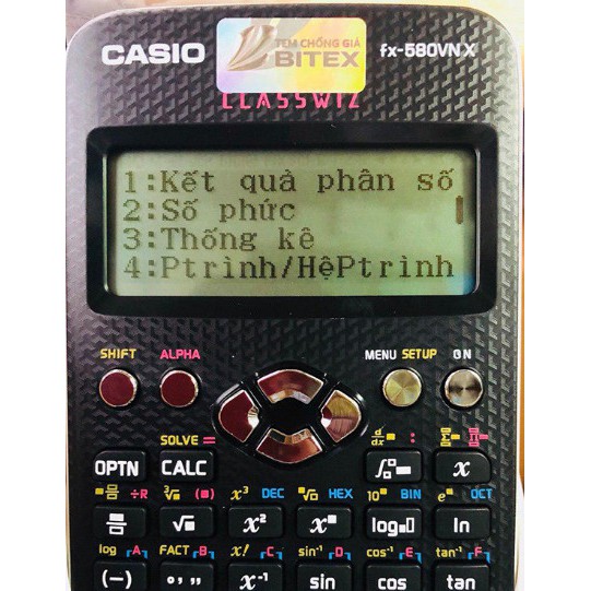 Máy tính Học Sinh CASIO FX 580VN X Chính Hãng- 7 Năm Bảo Hành ĐiệnTử Bằng QR CODE-Nhập khẩu Thái Lan