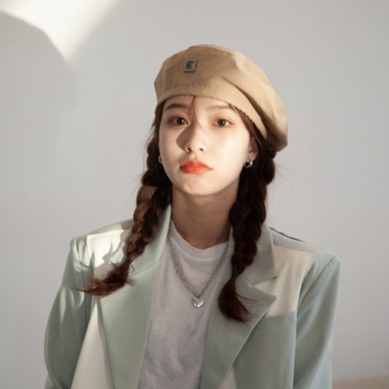 Mũ Beret Mỏng Kiểu Họa Sĩ Yuppie Ngọt Ngào Và Mát Mẻ Niche