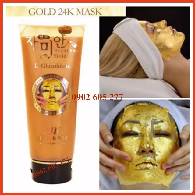 [CHÍNH HÃNG] Mặt nạ gel lột trắng da dát vàng 24k Hàn Quốc - Gold Mask L-Glutathione