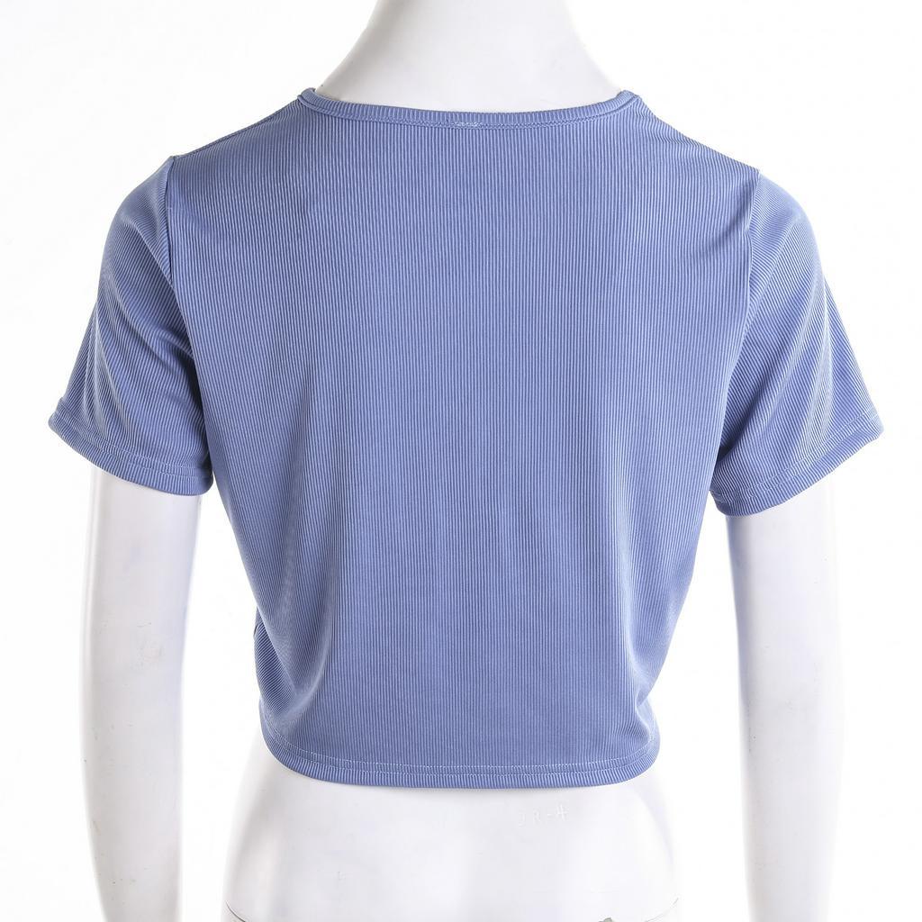 Áo Croptop Tay Ngắn Hoạ Tiết In Phong Cách Harajuku