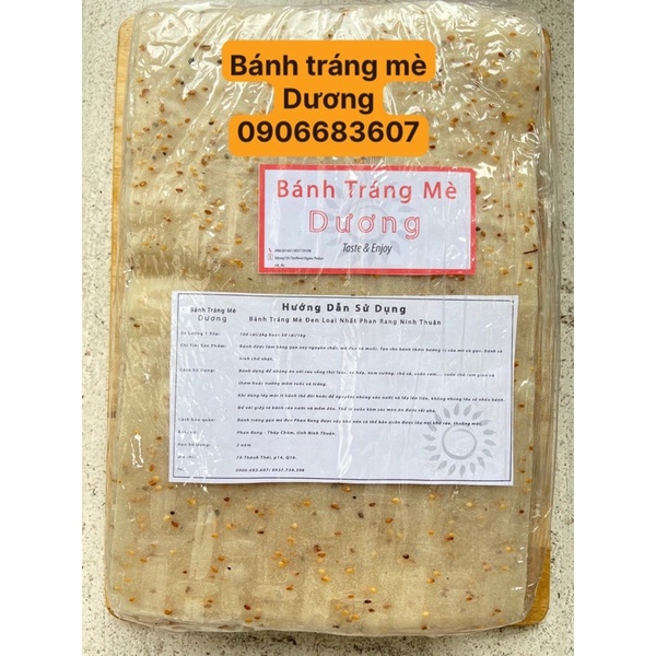 2kg Bánh tráng mè trắng - mè vàng nhiều mè Dương đặc sản Phan rang Ninh Thuận