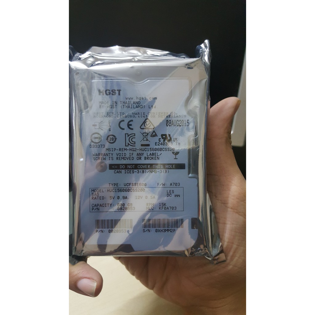 Hitachi SAS Enterprise 600G 2.5in 15.000rpm Cache 128M 6GBs Mới 100% (New) | BigBuy360 - bigbuy360.vn