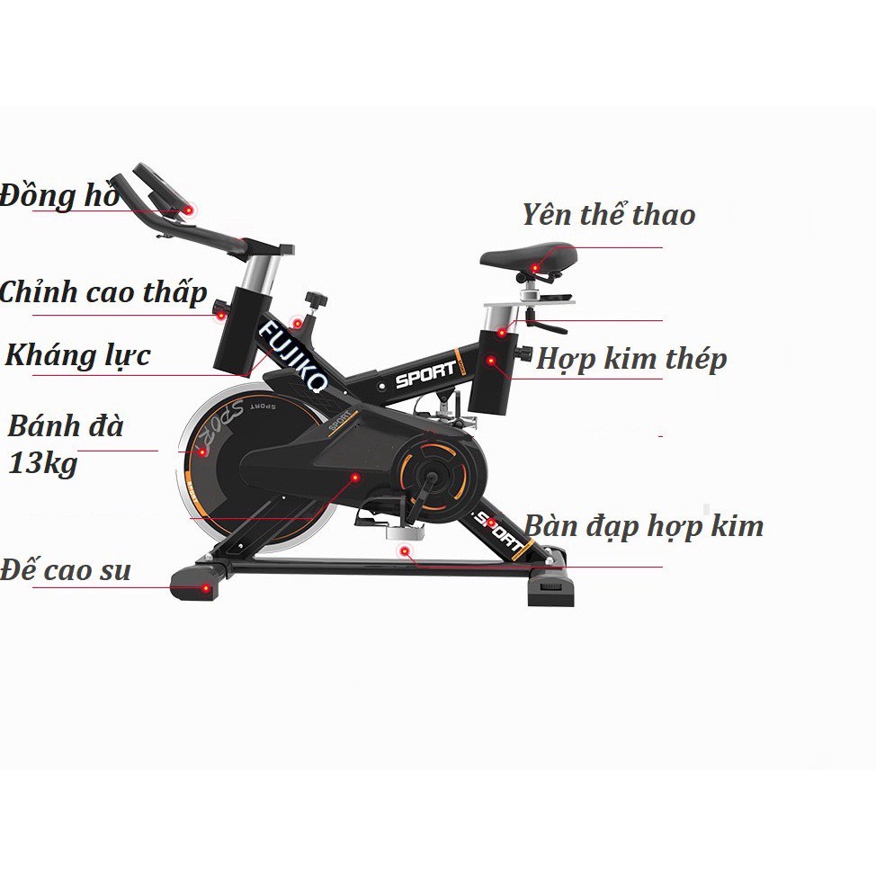 Xe đạp tập thể dục tại nhà, xe đạp tập gym cỡ lớn,