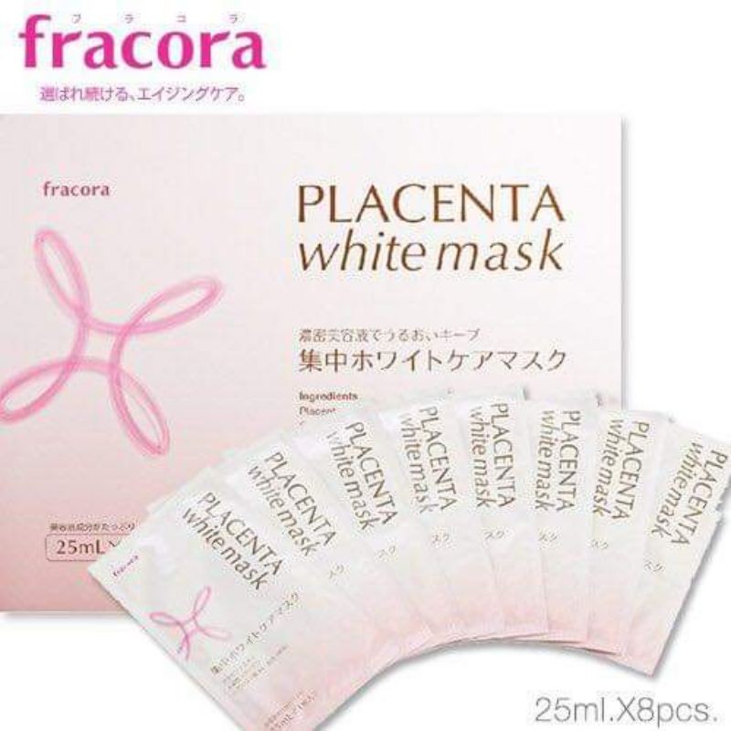 [THANH LÝ] Set mặt nạ 8 miếng fracora placenta white mask