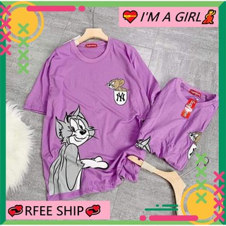 |I'M A GIRL| Áo phông nữ hình tom jerry NY 🌸SIÊU XINH🌸