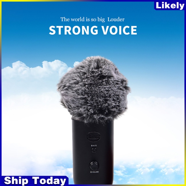 Vỏ Bọc Bảo Vệ Micro Bằng Vải Lông Cho Blue Yeti Condenser