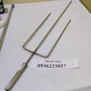 Xiên nướng gà vịt inox không có bánh răng