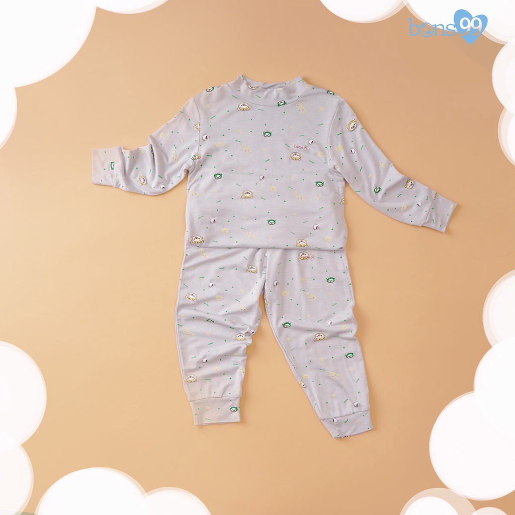 Bộ dài tay giữ nhiệt Bons99 họa tiết dễ thương cho bé