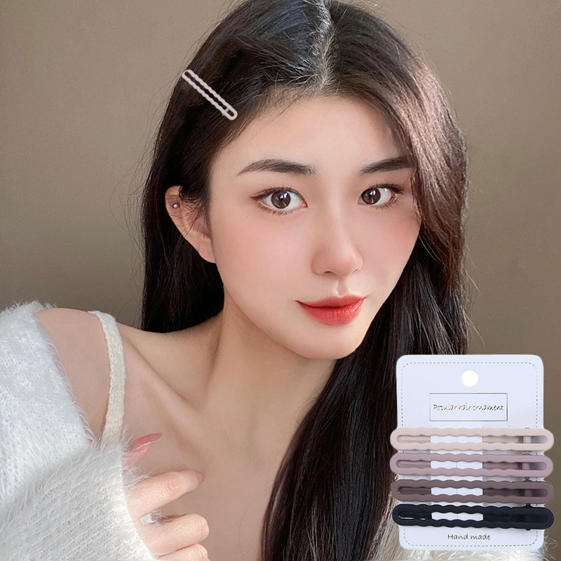 Set 4 Kẹp Tóc Kiểu Mỏ Vịt Phong Cách Cổ Điển Thời Trang Dành Cho Nữ