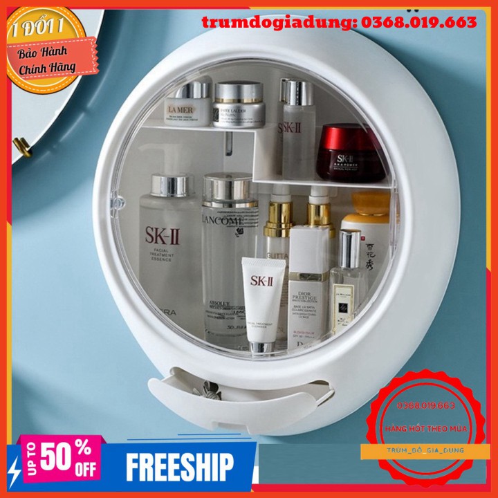 Kệ mỹ phẩm treo tường - Hộp đựng mỹ phẩm treo tường chống bụi