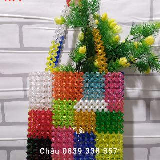 Túi xách hạt pha lê nhiều màu