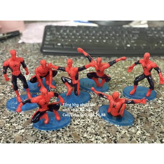 [FREESHIP❤️] Combo 10 Set 7 người nhện nhiều chân trang trí bánh kem