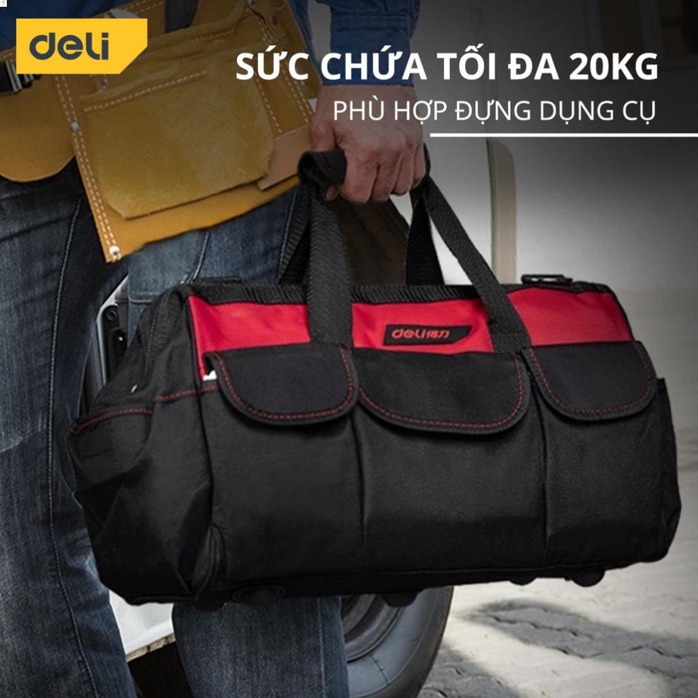Túi Đựng Đồ Nghề Dụng Cụ Deli Siêu Bền - Nhiều Ngăn Tiện Dụng, Vải Chống Nước - Dễ Dàng Di Chuyển DL5862 .