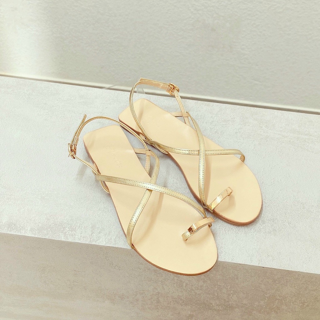 Sandal Nữ- Giày Sandal Trệt Xỏ Ngón Quai Chéo Xinh Xắn Cho Mùa Du Lịch Hè Hàng VNXK