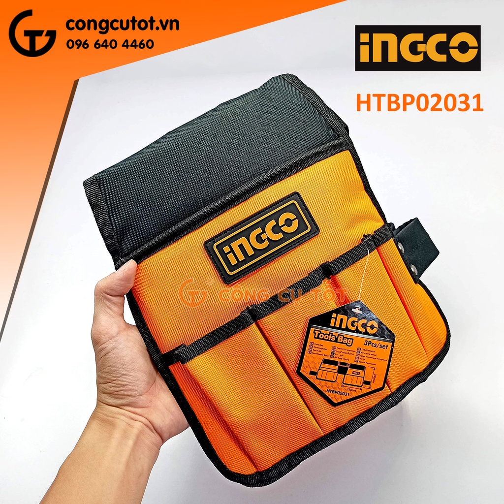 Túi đồ nghề đeo hông 2 ngăn lớn 14 ngăn nhỏ Ingco HTBP02031