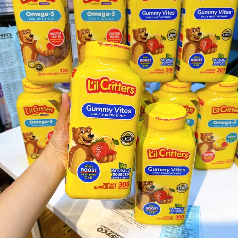 Kẹo Dẻo Gấu Lil Critters Cụng Cấp Vitamin và Khoáng Chất Cho Bé